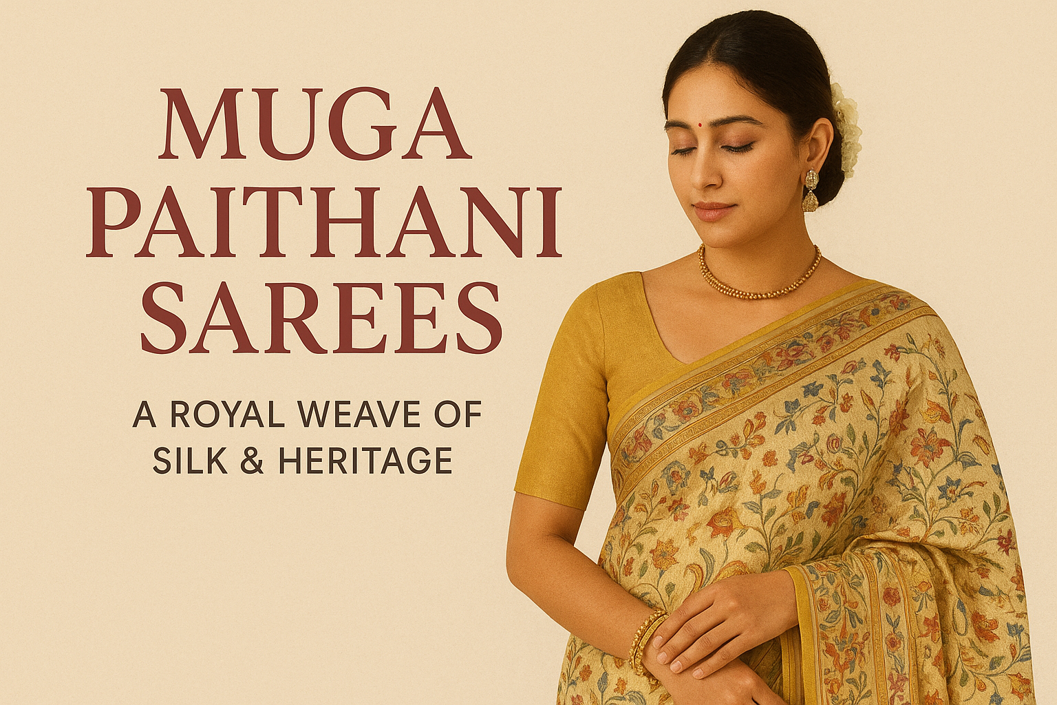 Muga Paithani Sarees: A Royal Weave of Silk & Heritage