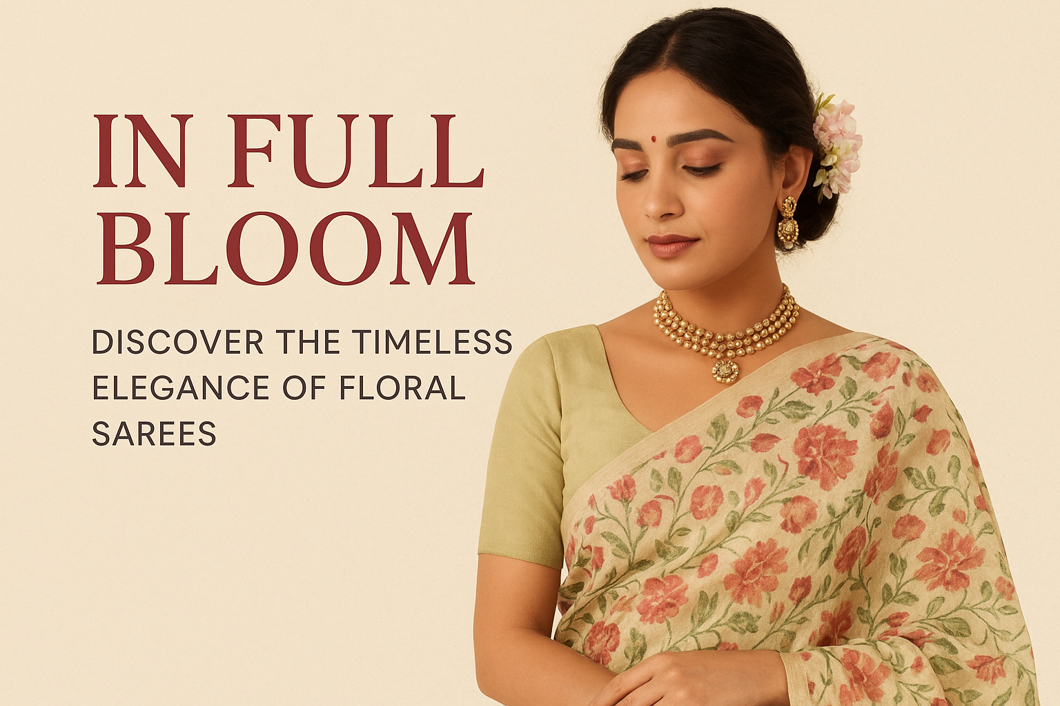 In Full Bloom: Discover the Timeless Elegance of Floral Sarees
