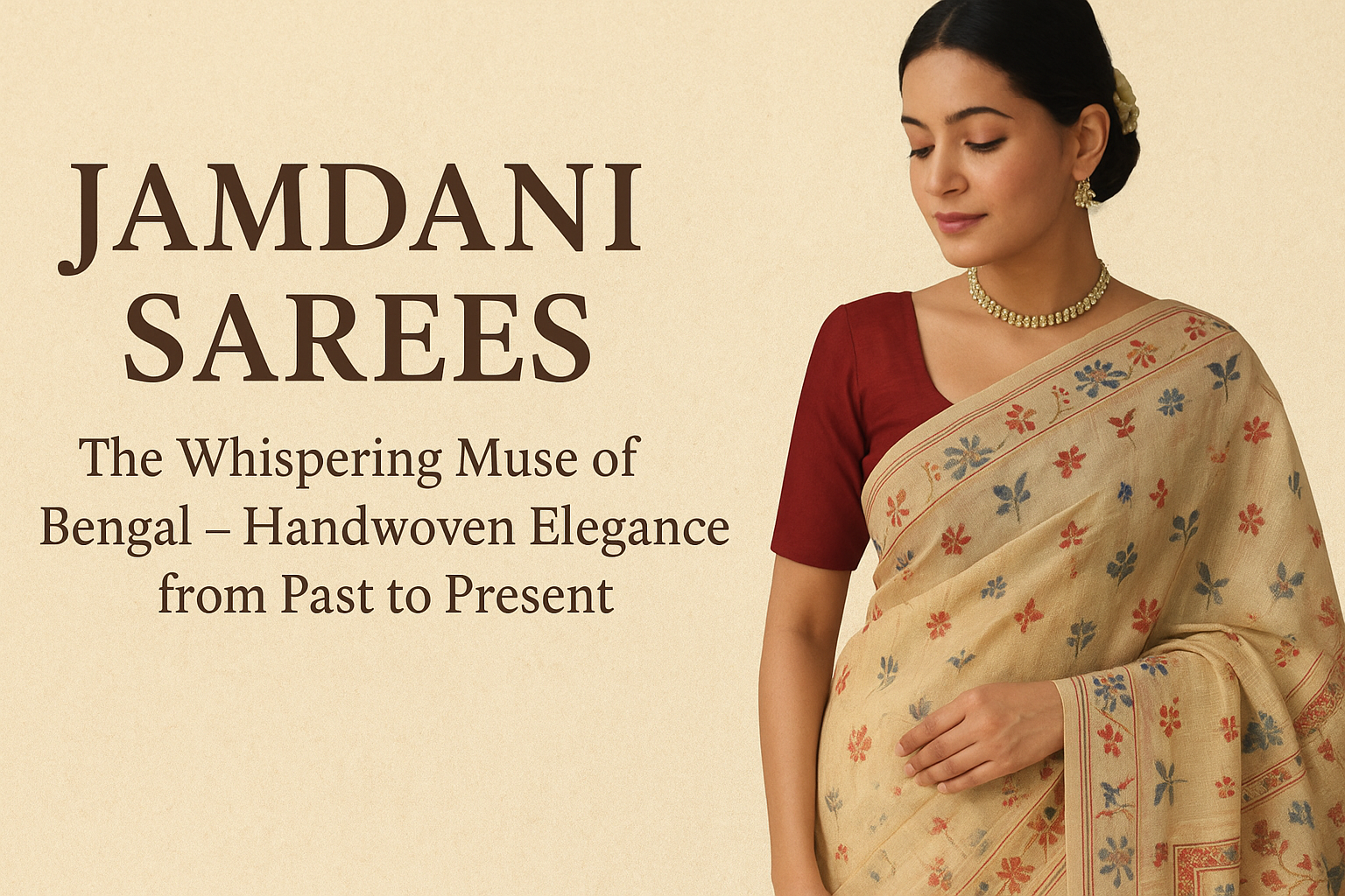 Jamdani Sarees: The Whispering Muse of Bengal – Handwoven Elegance from Past to Present