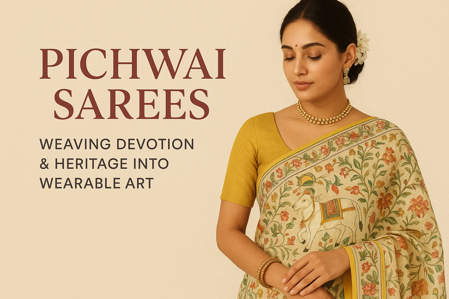 Pichwai Sarees: Weaving Devotion & Heritage into Wearable Art